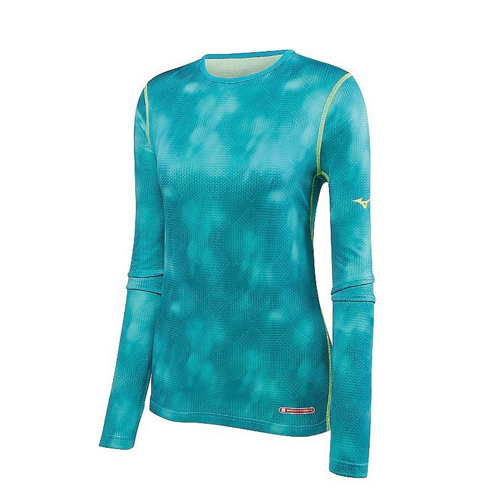 Womens Mizuno Breath Thermo Base Layer Turquoise Philippines (DYIEFA108)